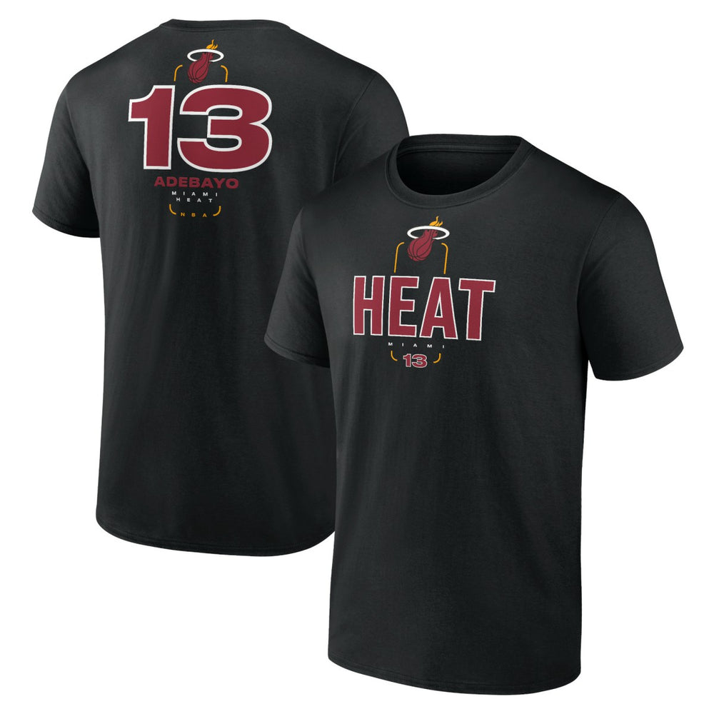 Bam Adebayo Miami Heat Behind The Back Name & Number T-Shirt Discount