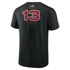 Bam Adebayo Miami Heat Behind The Back Name & Number T-Shirt Discount