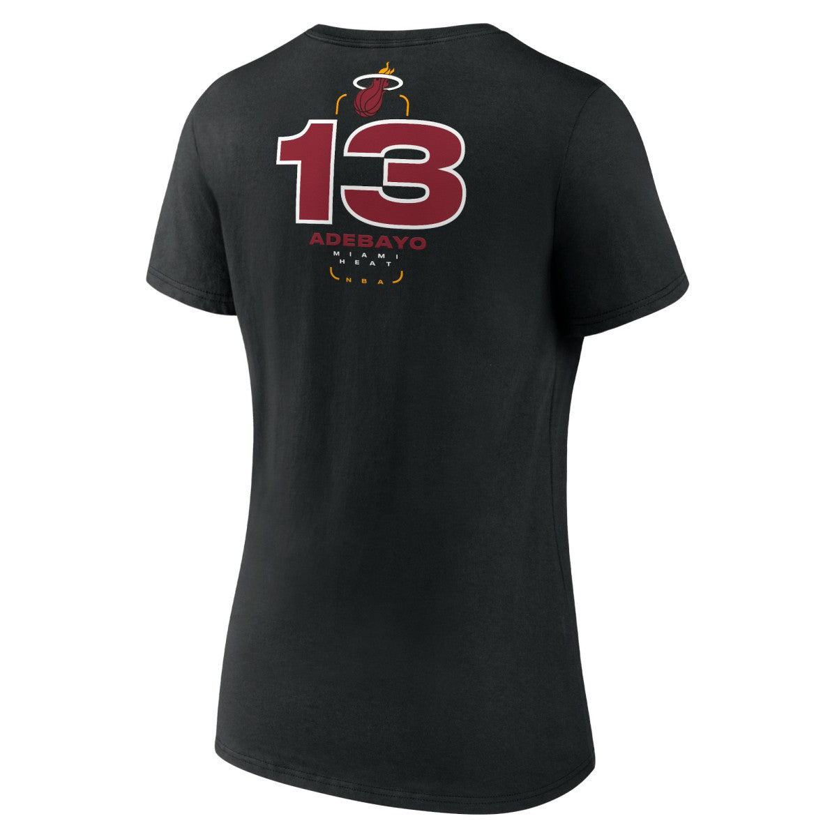Bam Adebayo Miami Heat Women's Behind The Back Name & Number V-Neck T-Shirt Online