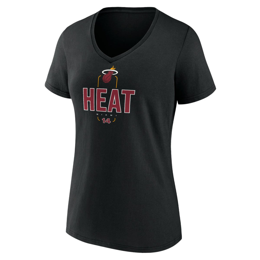 Tyler Herro Miami Heat Women's Behind The Back Name & Number V-Neck T-Shirt Discount