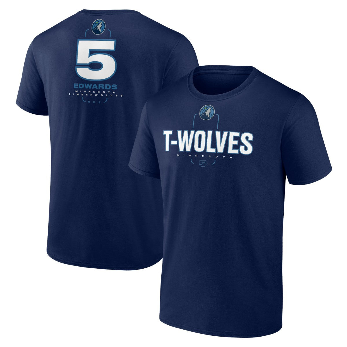 Anthony Edwards Minnesota Timberwolves Behind The Back Name & Number T-Shirt For Sale
