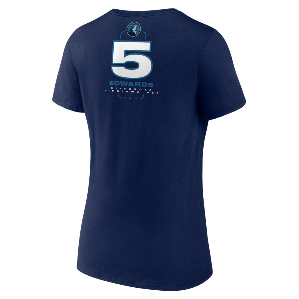 Anthony Edwards Minnesota Timberwolves Women's Behind The Back Name & Number V-Neck T-Shirt Discount