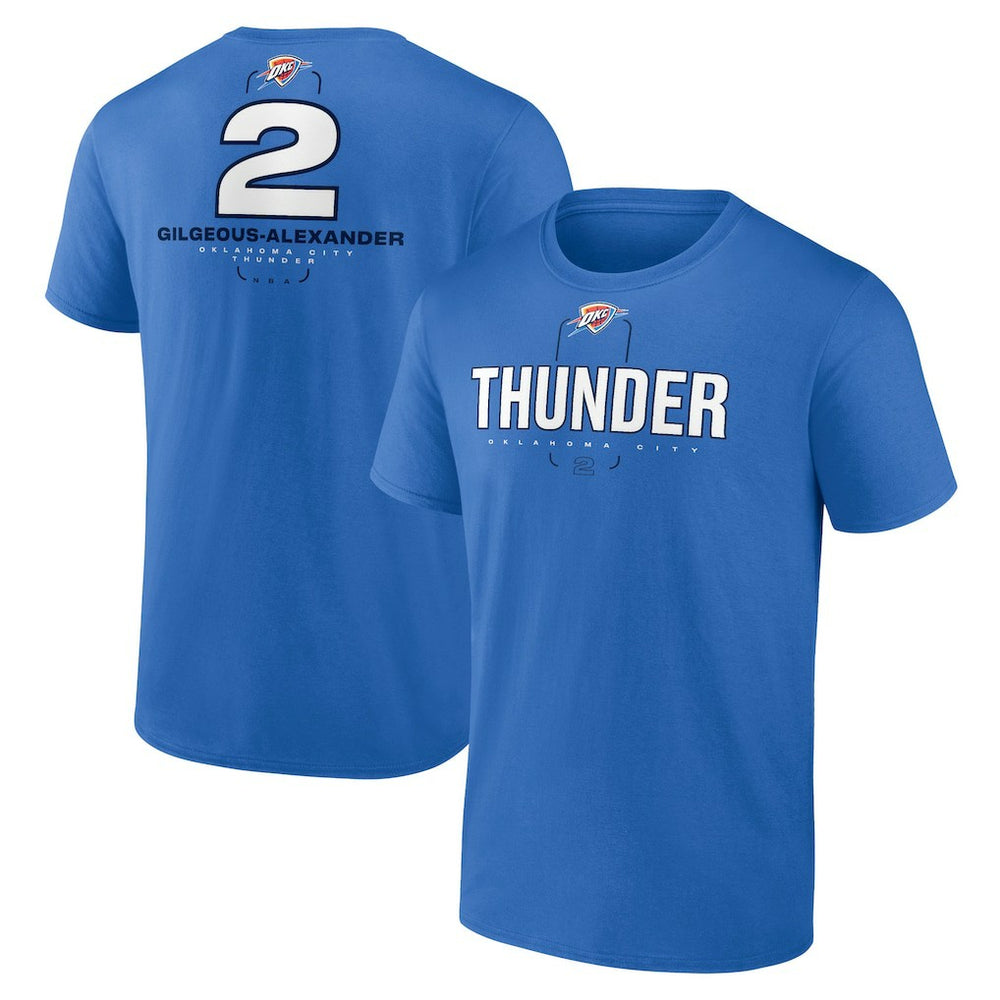 Shai Gilgeous-Alexander Oklahoma City Thunder Behind The Back Name & Number T-Shirt Outlet