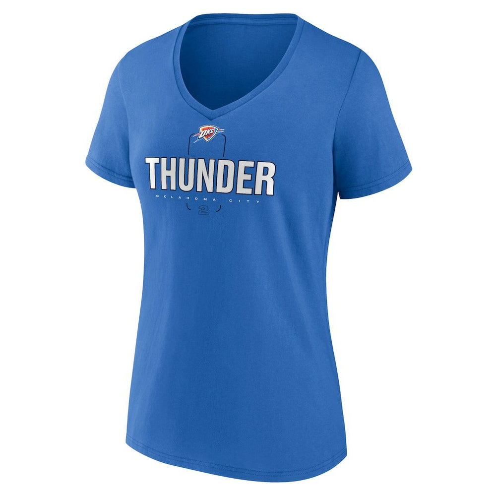 Shai Gilgeous-Alexander Oklahoma City Thunder Women's Behind The Back Name & Number V-Neck T-Shirt Discount