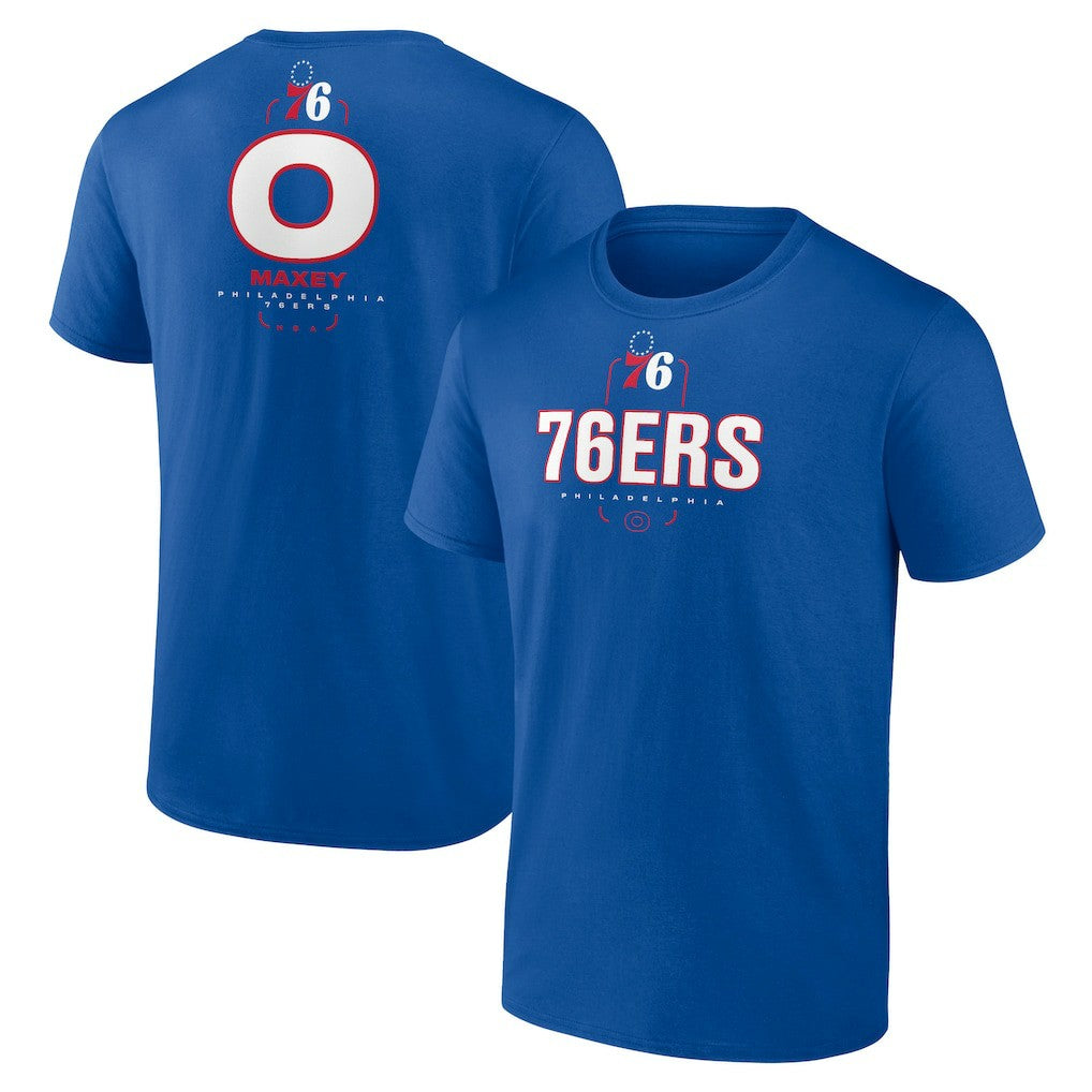 Tyrese Maxey Philadelphia 76ers Behind The Back Name & Number T-Shirt New