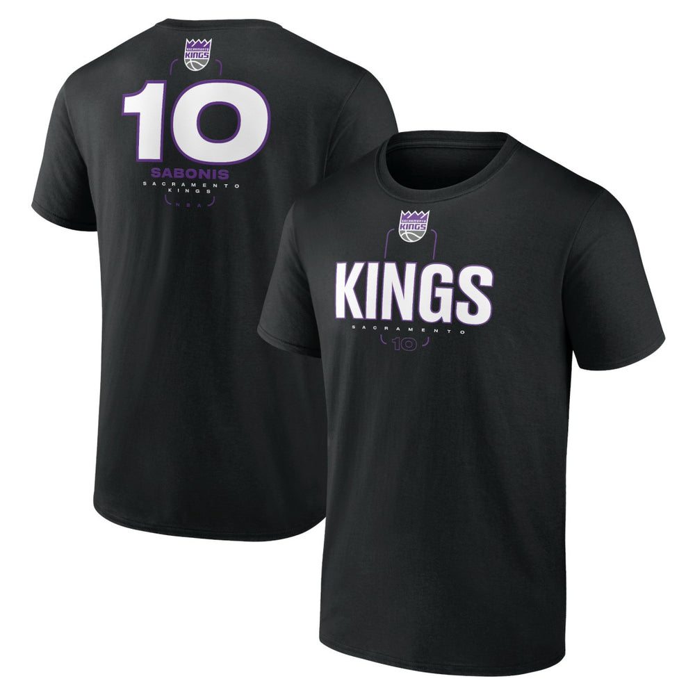 Domantas Sabonis Sacramento Kings Behind The Back Name & Number T-Shirt New