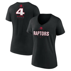 Scottie Barnes Toronto Raptors Women's Behind The Back Name & Number V-Neck T-Shirt Discount