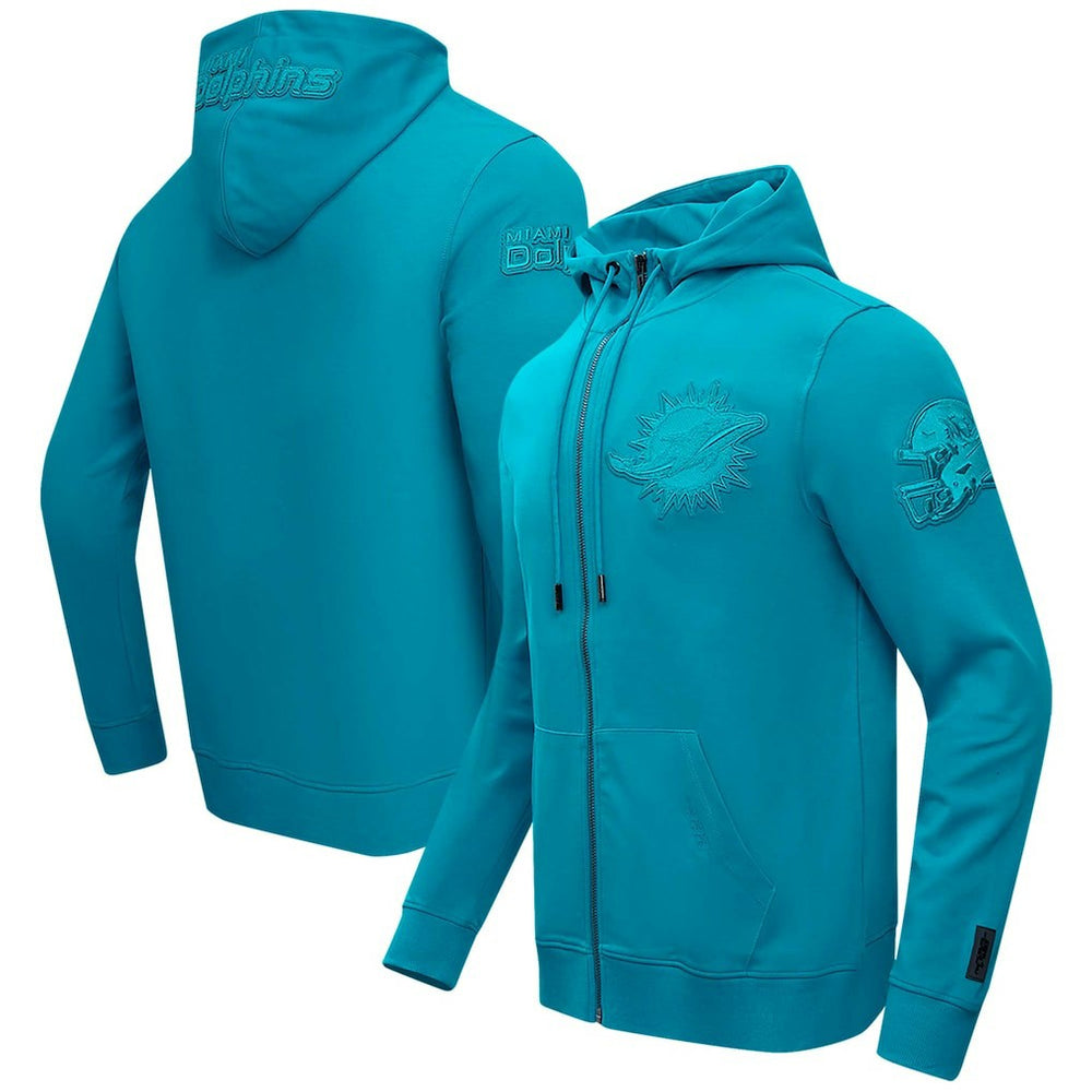 Miami Dolphins  Pro Standard Triple Tonal Full-Zip Hoodie
