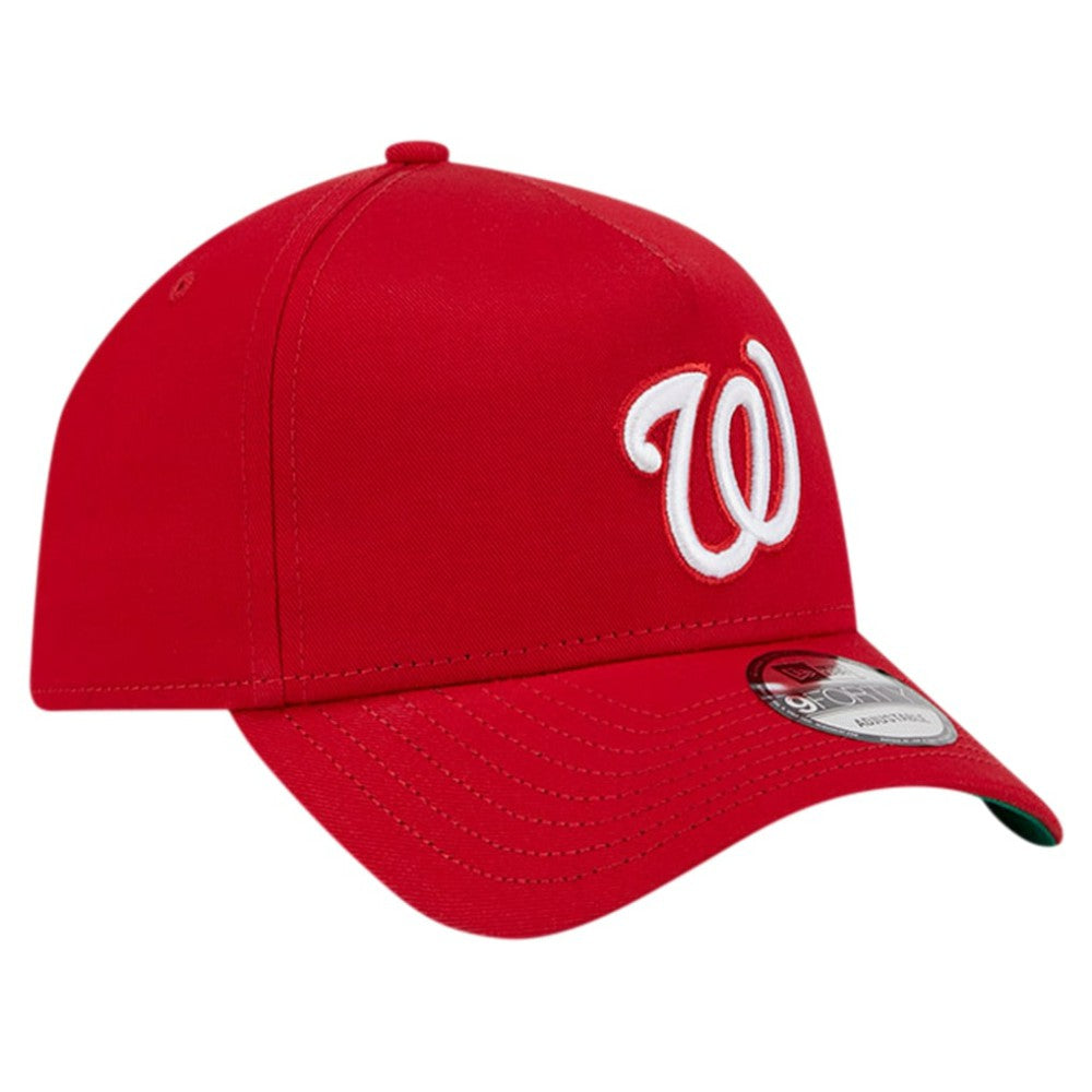 Washington Nationals New Era Team Color A-Frame 9FORTY Adjustable Hat | MLB Discount