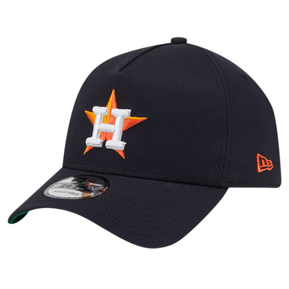 Houston Astros New Era Team Color A-Frame 9FORTY Adjustable Hat | MLB Outlet