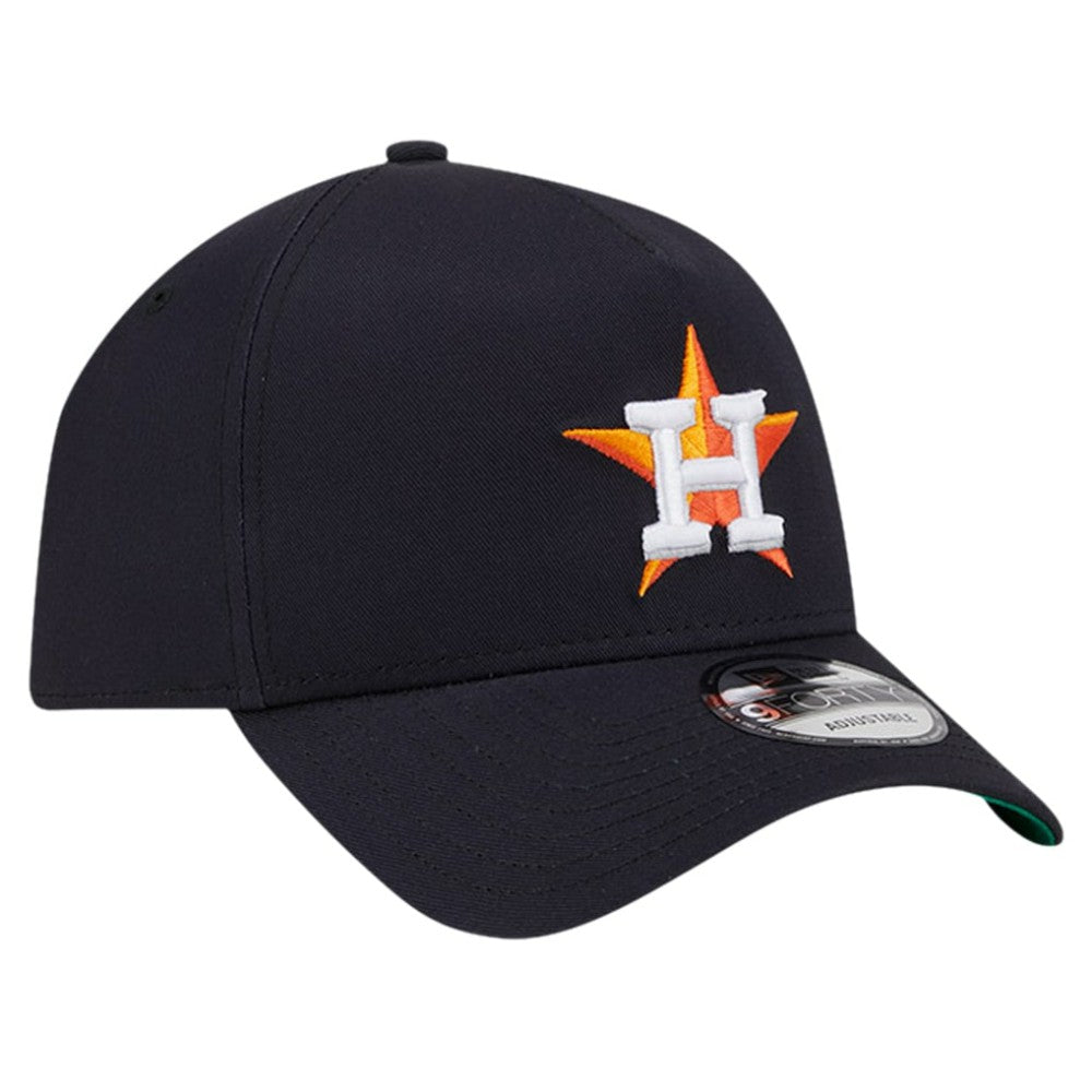 Houston Astros New Era Team Color A-Frame 9FORTY Adjustable Hat | MLB Outlet