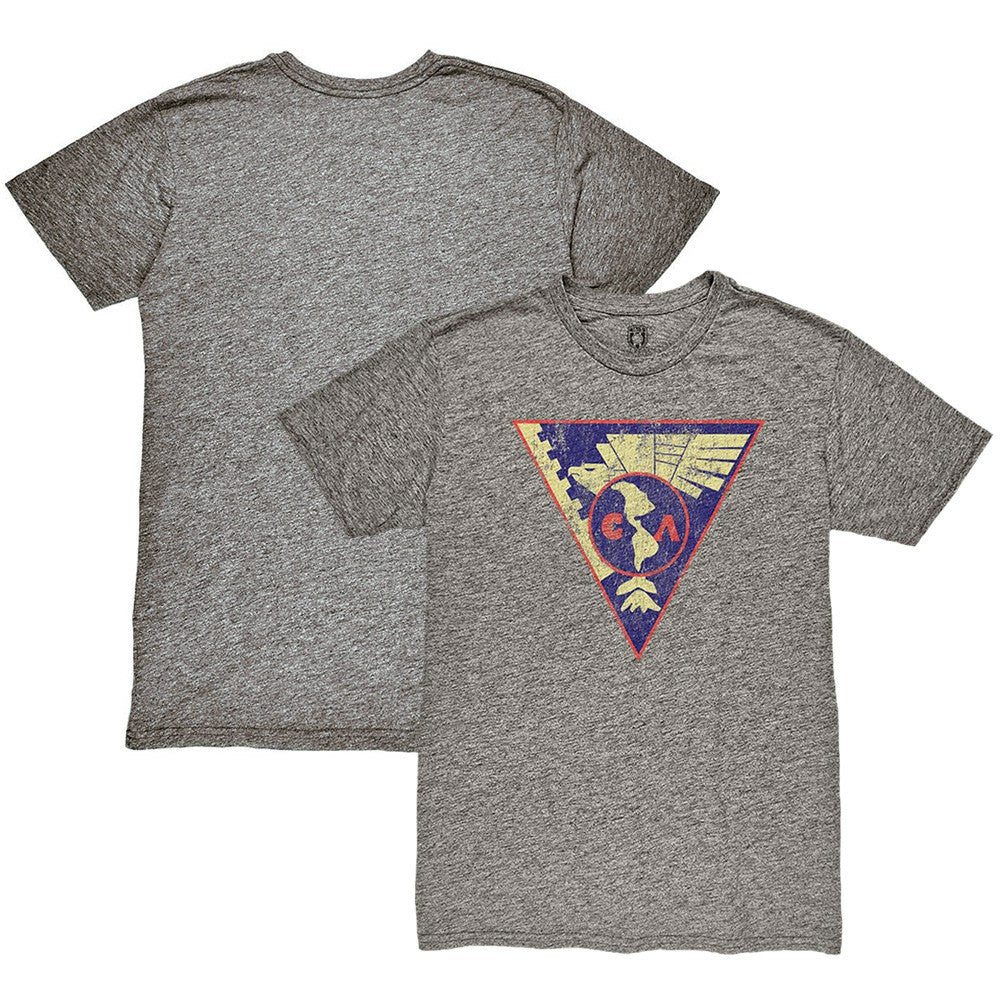 Club America 1863FC Retro Crest Twisted Tri-Blend Slub T-Shirt Heather Gray