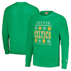 Boston Celtics Homage Unisex Holiday Raglan Pullover Sweatshirt Discount