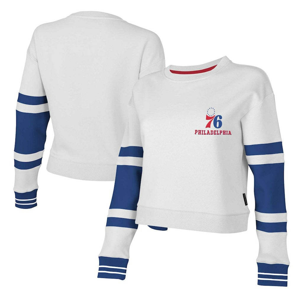 Philadelphia 76ers Stadium Essentials Women's Scrimmage Cropped Pullover Sweatshirt On Sale