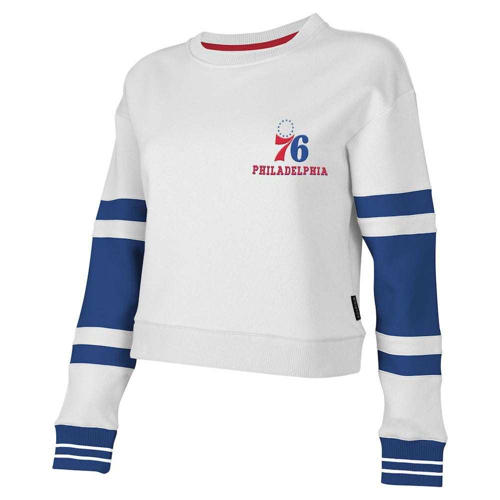 Philadelphia 76ers Stadium Essentials Women's Scrimmage Cropped Pullover Sweatshirt On Sale