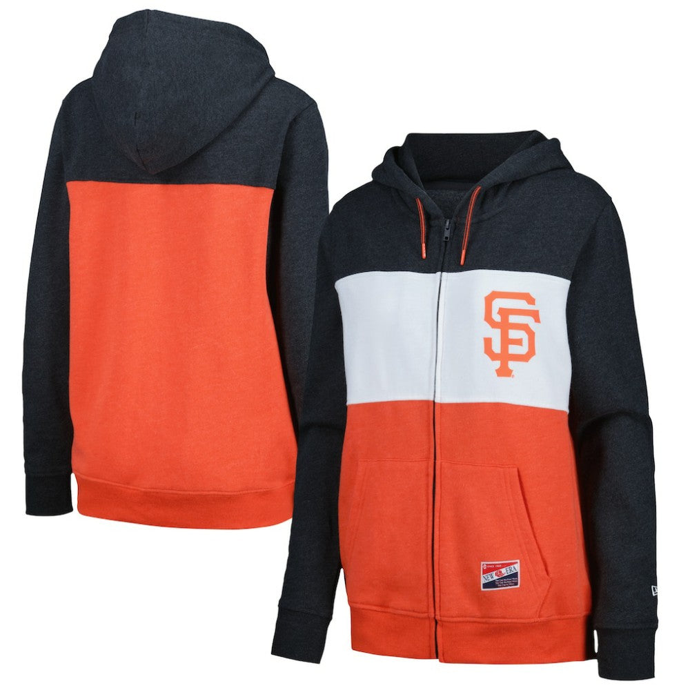 San Francisco Giants New Era Women's Color Block Full-Zip Hoodie Jacket | MLB Online