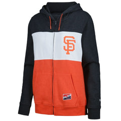 San Francisco Giants New Era Women's Color Block Full-Zip Hoodie Jacket | MLB Online