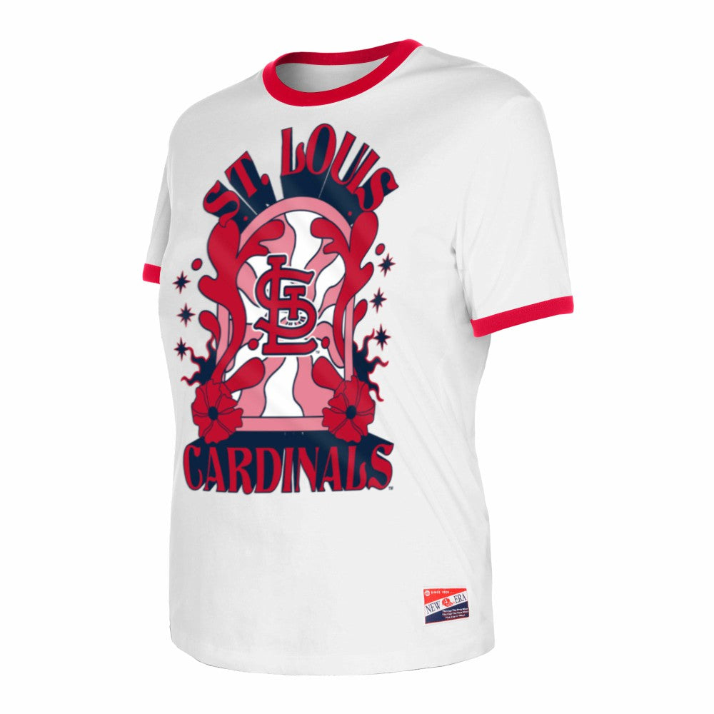 St. Louis Cardinals New Era Women's Oversized Ringer T-Shirt | MLB New