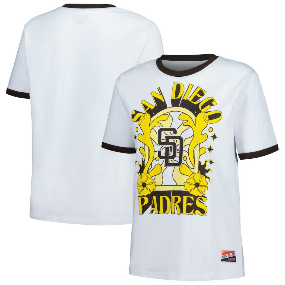 San Diego Padres New Era Women's Oversized Ringer T-Shirt | MLB New