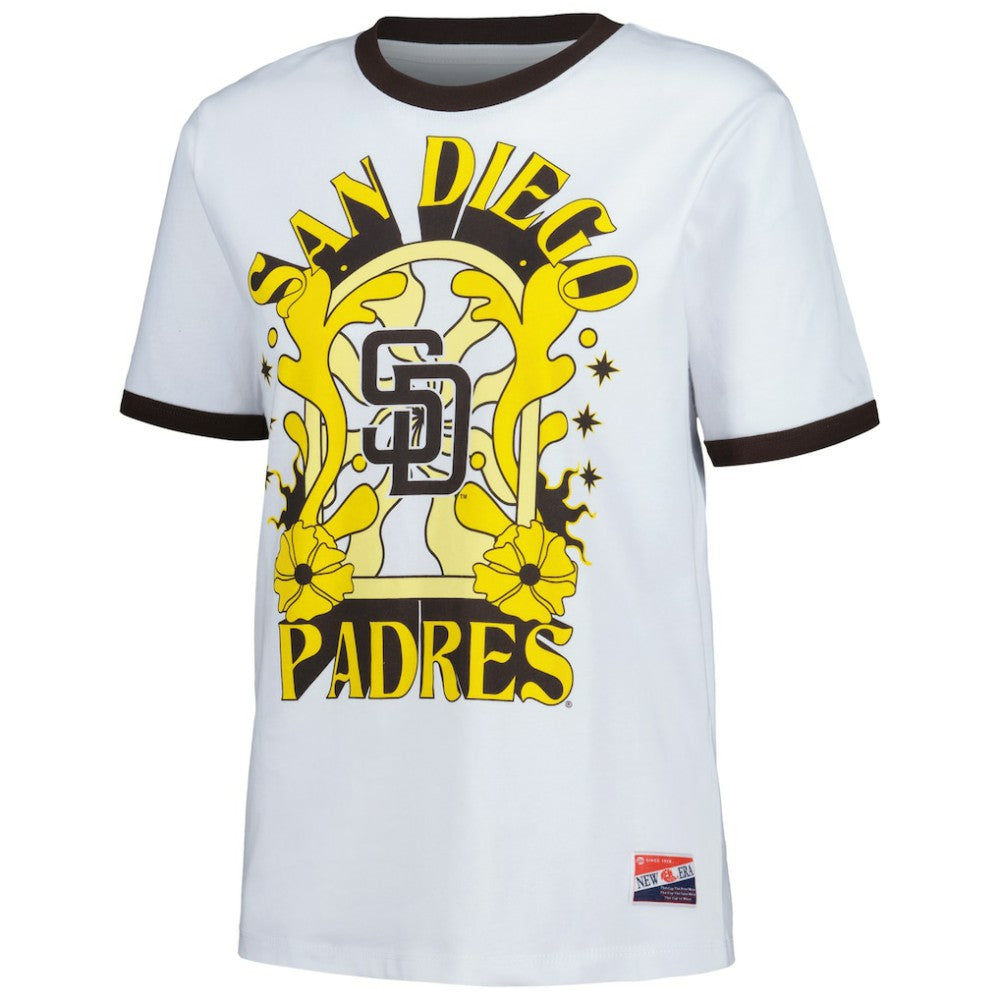 San Diego Padres New Era Women's Oversized Ringer T-Shirt | MLB New