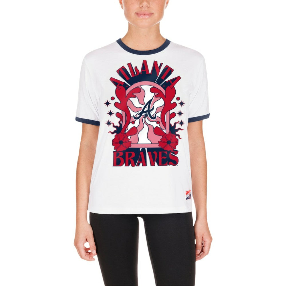 Atlanta Braves New Era Women's Oversized Ringer T-Shirt | MLB Online