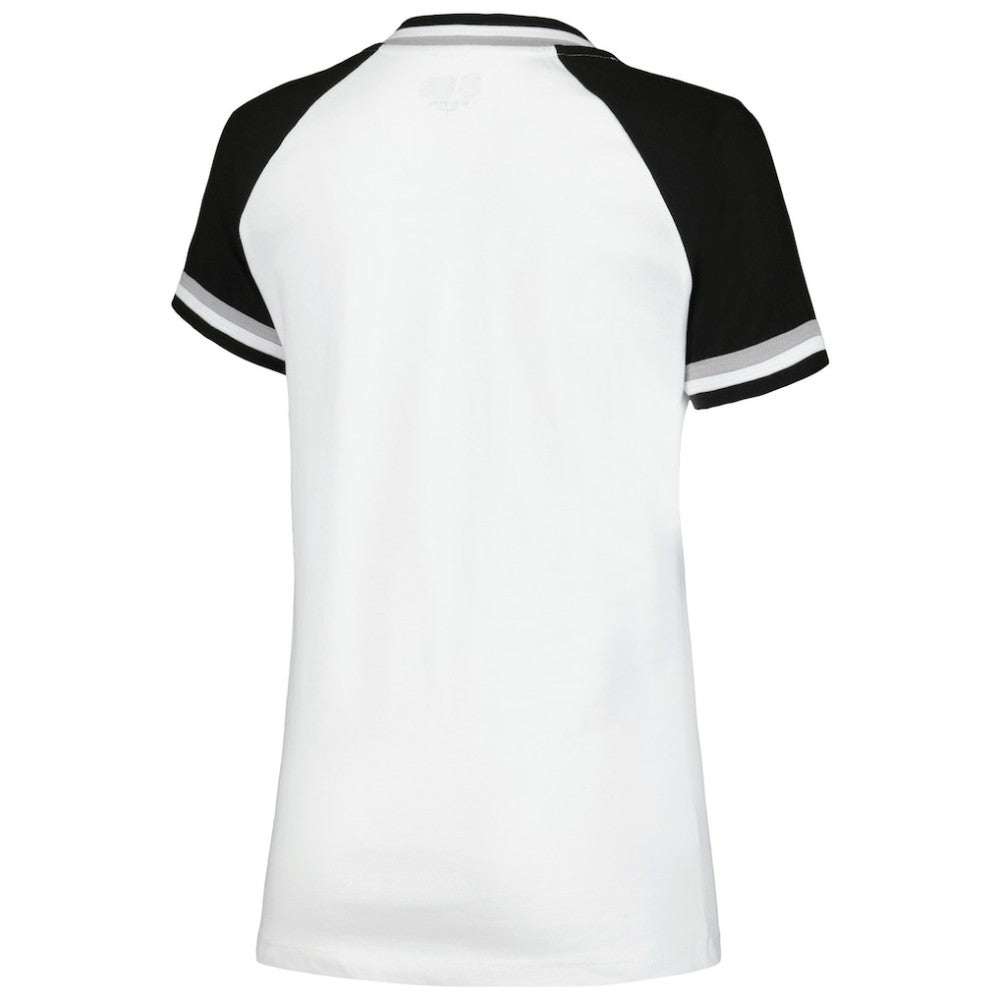 Chicago White Sox New Era Women's Jersey Double Binding Raglan V-Neck T-Shirt | MLB Near me