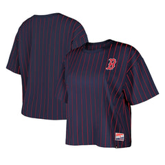 Boston Red Sox New Era Women's Boxy Pinstripe T-Shirt | MLB Near me