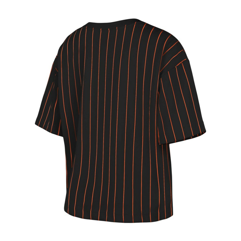 San Francisco Giants New Era Women's Boxy Pinstripe T-Shirt | MLB New