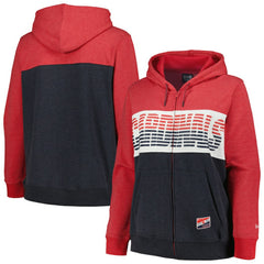 St. Louis Cardinals New Era Women's Plus Size Color Block Full-Zip Hoodie | MLB Discount