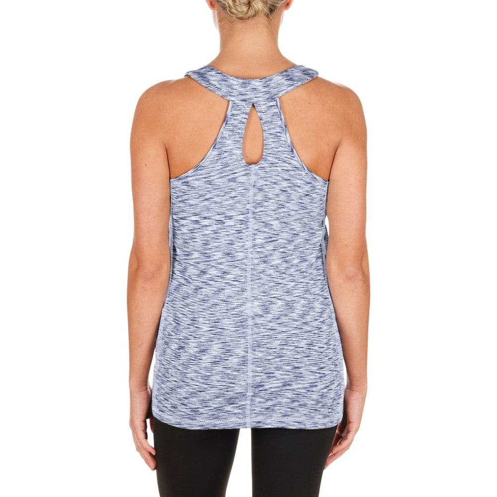 Los Angeles Dodgers New Era Women's Space Dye Keyhole Back Tank Top | MLB Outlet