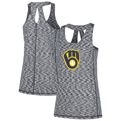 Milwaukee Brewers New Era Women's Space Dye Keyhole Back Tank Top | MLB New