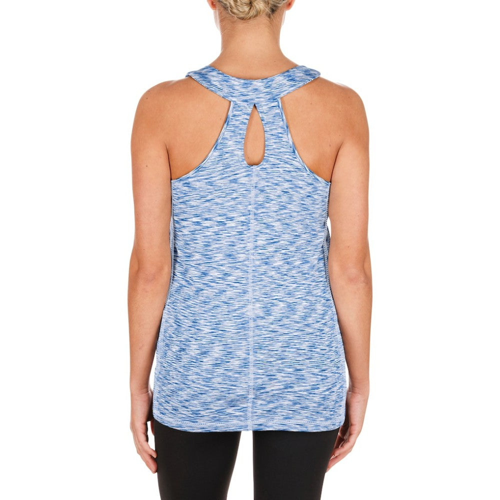 Chicago Cubs New Era Women's Space Dye Keyhole Back Tank Top | MLB Online