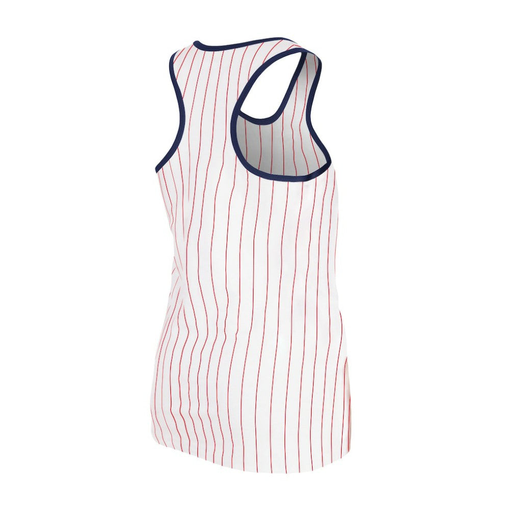 St. Louis Cardinals New Era Women's Sequin Pinstripe Racerback Tank Top | MLB Discount