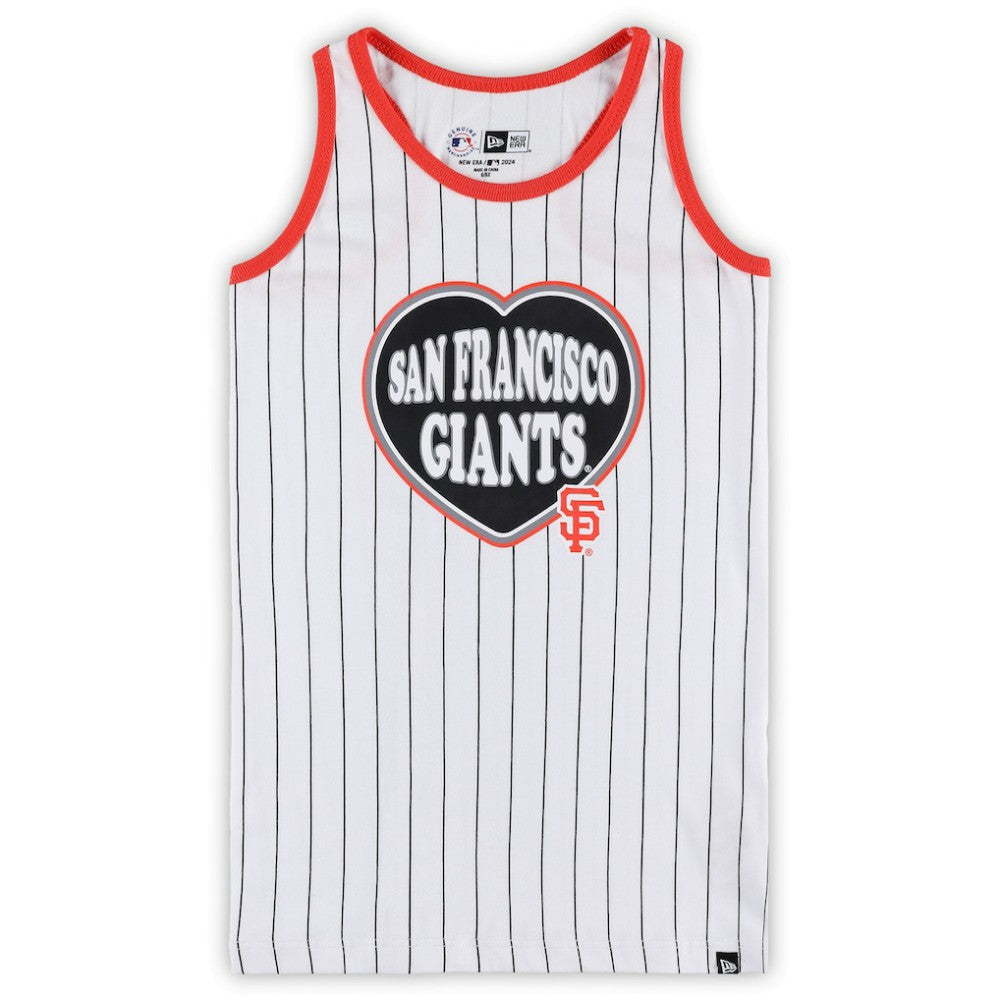 San Francisco Giants New Era Girls Youth Pinstripe Tank Top | MLB On Sale