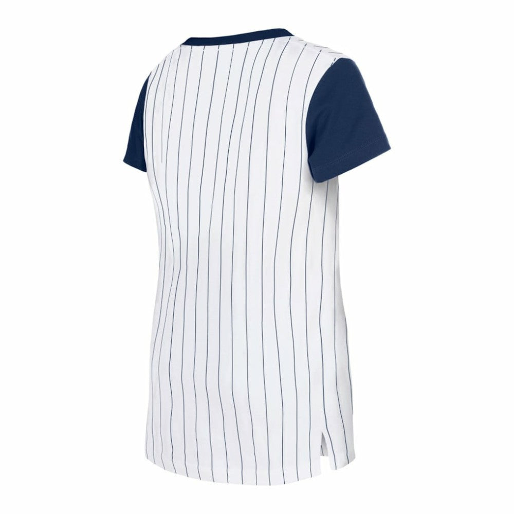 Atlanta Braves New Era Girls Youth Pinstripe T-Shirt | MLB Shop