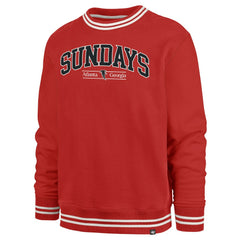 Atlanta Falcons 47 brand '47 Sundays Clubhouse View Sierra Fleece Pullover Sweatshirt