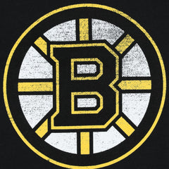 Boston Bruins Profile Women's Plus Size Distressed Printed Name & Number Long Sleeve T-Shirt On Sale