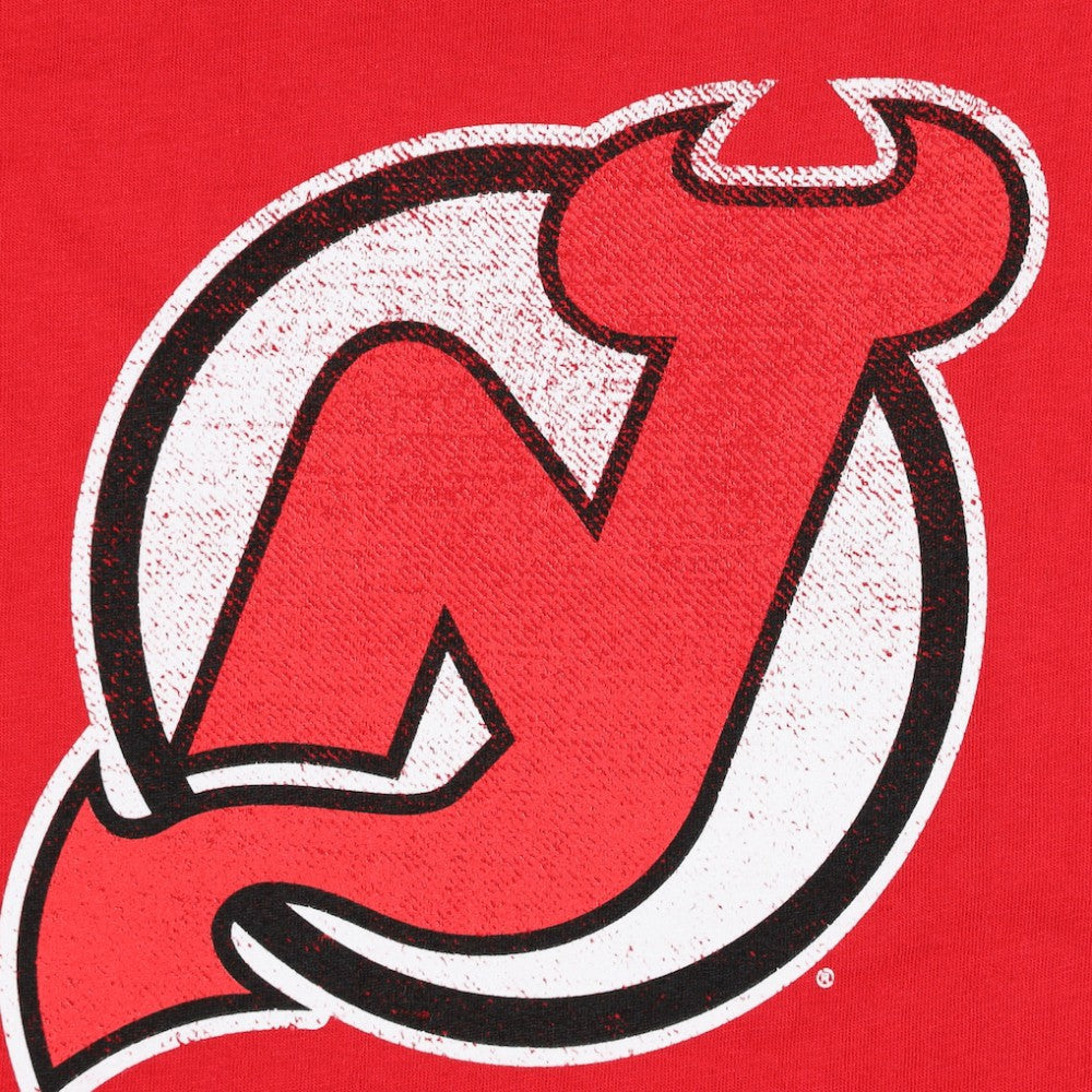 New Jersey Devils Profile Women's Plus Size Distressed Printed Name & Number Long Sleeve T-Shirt Outlet