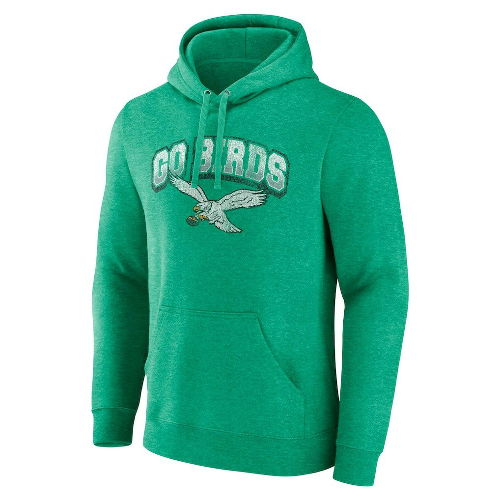 Philadelphia Eagles Fanatics Gridiron Classics Go Birds Vintage Arch Pullover Hoodie