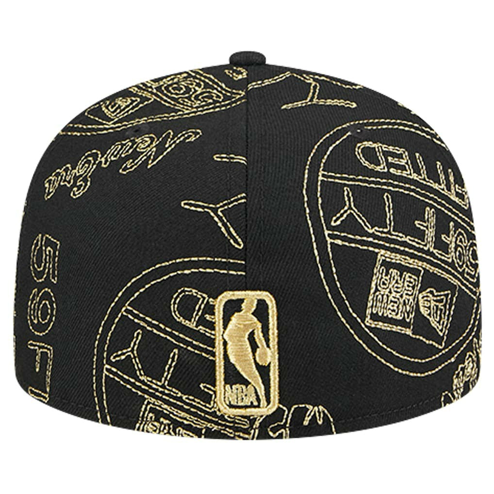 Philadelphia 76ers 59FIFTY Day Allover Print Stencil Fitted Hat Outlet