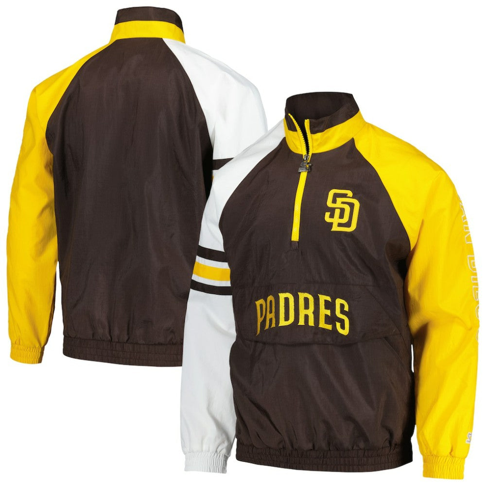San Diego Padres Starter Elite Raglan Half-Zip Jacket | MLB Discount