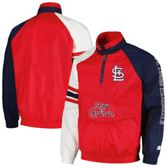 St. Louis Cardinals Starter Elite Raglan Half-Zip Jacket | MLB US