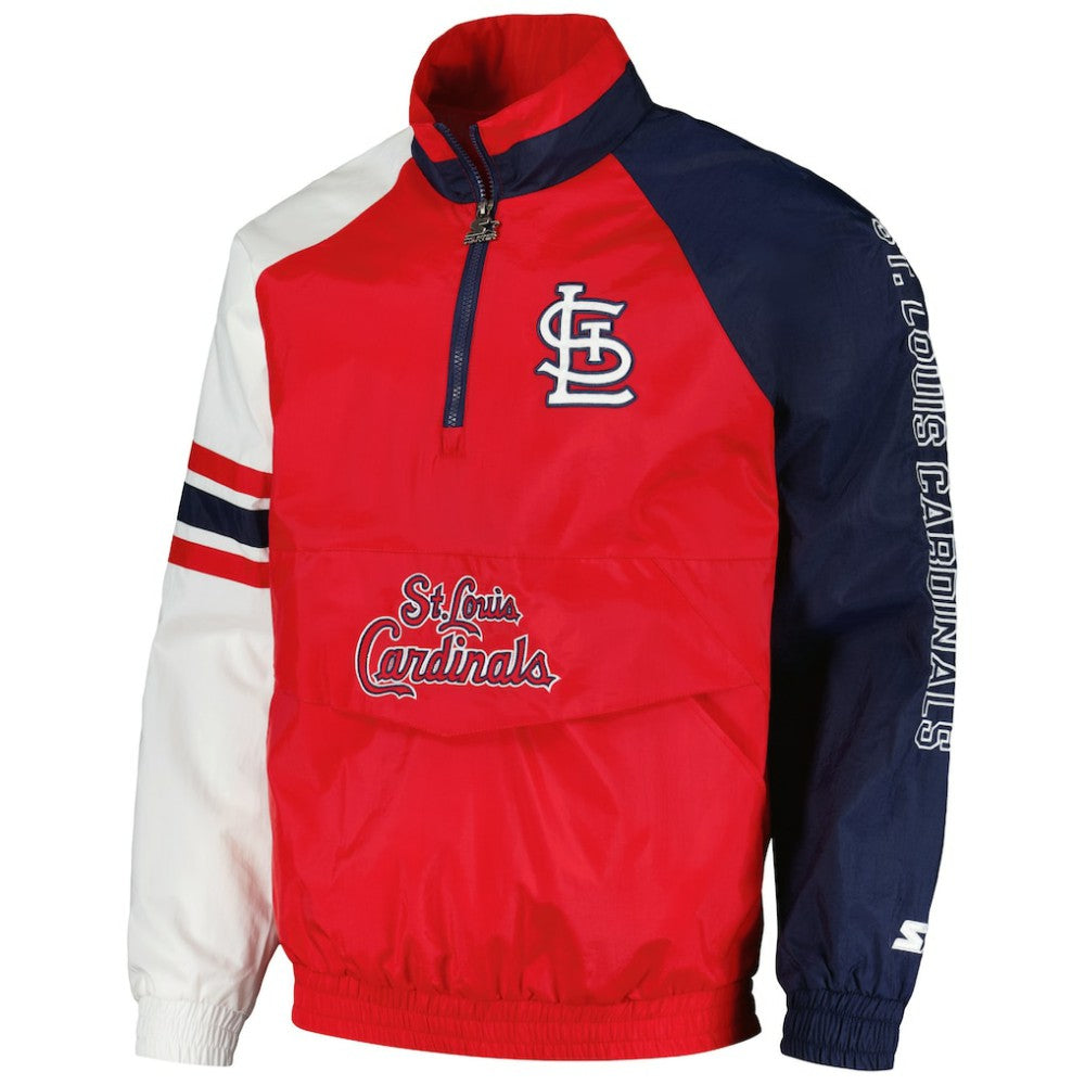 St. Louis Cardinals Starter Elite Raglan Half-Zip Jacket | MLB US