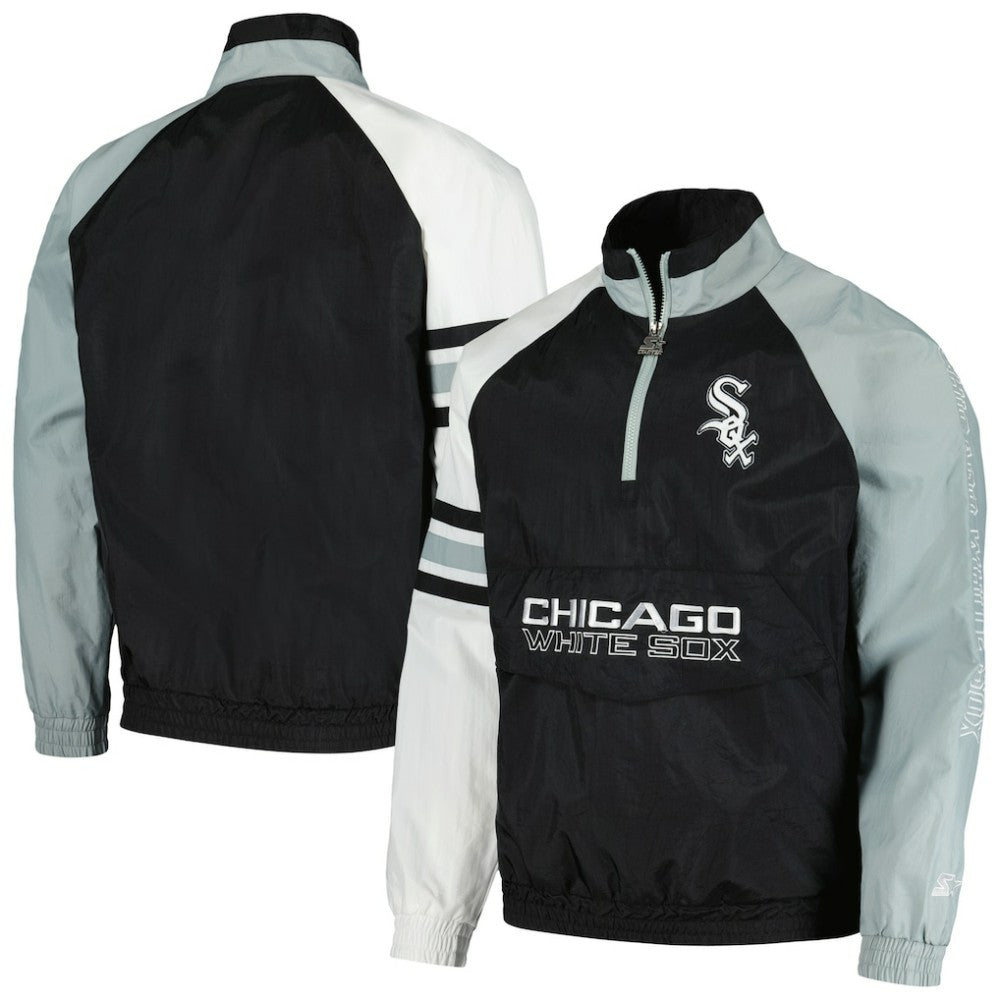 Chicago White Sox Starter Elite Raglan Half-Zip Jacket | MLB Sale