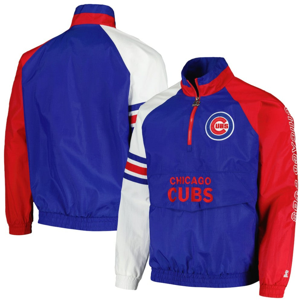 Chicago Cubs Starter Elite Raglan Half-Zip Jacket | MLB New