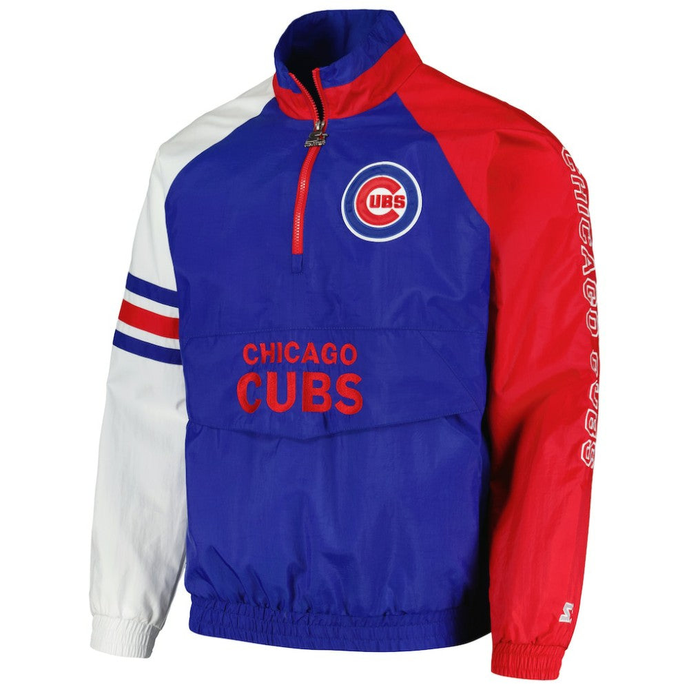 Chicago Cubs Starter Elite Raglan Half-Zip Jacket | MLB New