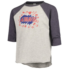 Atlanta Braves Soft as a Grape Youth Raglan 3/4 Sleeve T-Shirt | MLB For sale