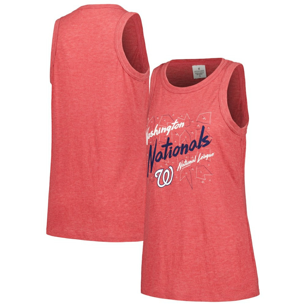 Washington Nationals Soft as a Grape Women's Gauze High Neck Tank Top | MLB Online
