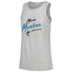 Miami Marlins Soft as a Grape Women's Gauze High Neck Tank Top | MLB New