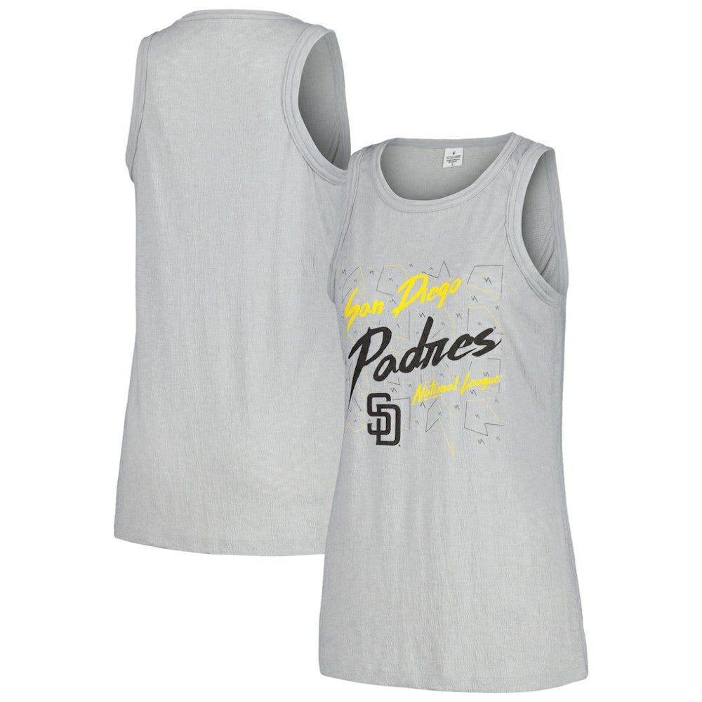 San Diego Padres Soft as a Grape Women's Gauze High Neck Tank Top | MLB Outlet